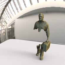 viaggiatore base bruno catalano statua art 3d print model - Mito3D