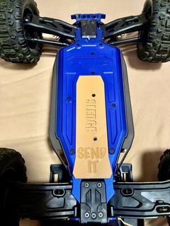 traxxas sledge skidplate chassis center upgrade traxxas sledge  3d print model - Mito3D
