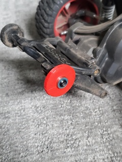 traxxas wheelie bar wheel bearings rc slash 2wd rustler 3d print model - Mito3D
