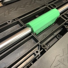 traxxas xmaxx centre drive shaft brace gadget propshaft bush bushing tube driveshaft 3d print model - Mito3D