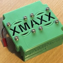 traxxas xmaxx çift hayran motor soğutucu ESC gadget binmek hayranlar 3d print model - Mito3D
