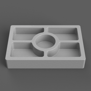 tray - desk organizer - table organizer - planter 004  3d print model - Mito3D