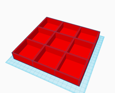 tray 9 slots holder useful shop 3d print model - Mito3D