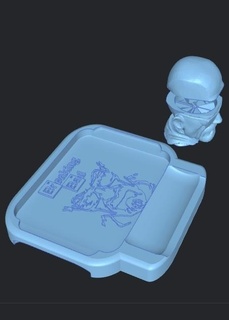 tray rolling grass breaking bad grinderking 177x166x24 mm exclusive grinder - printing without supports ready print fdm free 3d print model - Mito3D