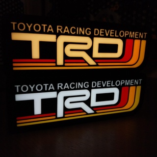 trd - toyota racing development logo light Home lamp lightbox ae86 ae101 4age 3d print model - Mito3D