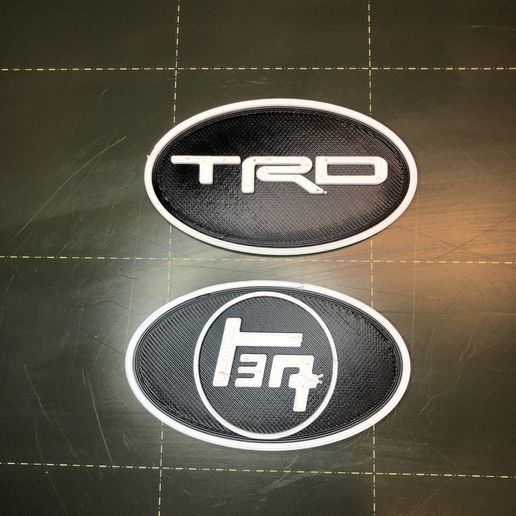 trd teq toyota logo distintivo budget 3D print model - Mito3D