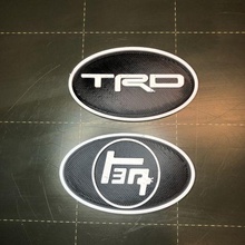trd teq Toyota logo badge budget 3d print model - Mito3D