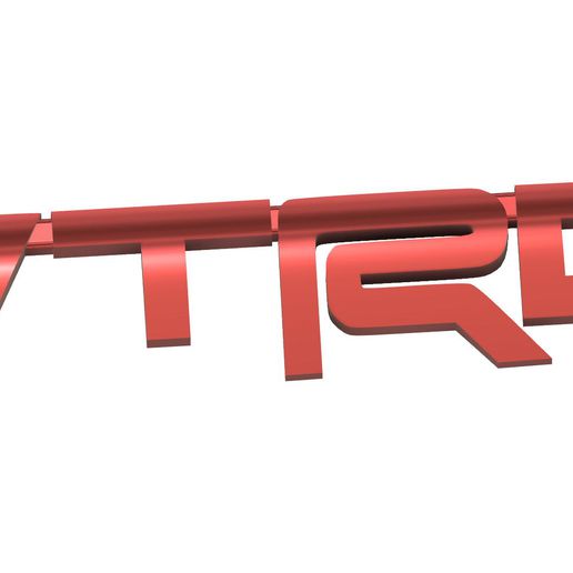 trd Toyota Logo 3D print model - Mito3D