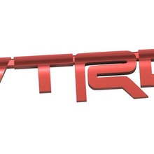 trd Toyota logotipo 3d print model - Mito3D