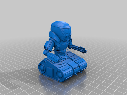 koşu bandı mini figure bomba koleksiyon yarı robot iyon öfke figür model tank oyuncak yaratıklar 3d print model - Mito3D