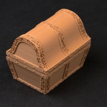 treasure box - multi purpose chest - foldable 4d 3d print model - Mito3D