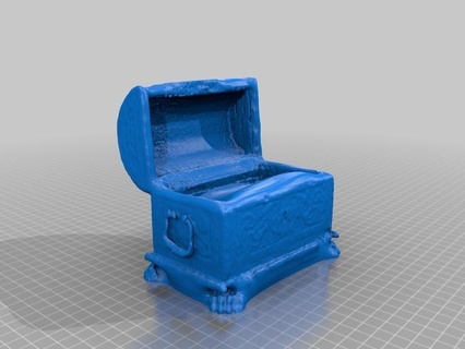 treasure chest makerbotdigitizer scan art 3d print model - Mito3D
