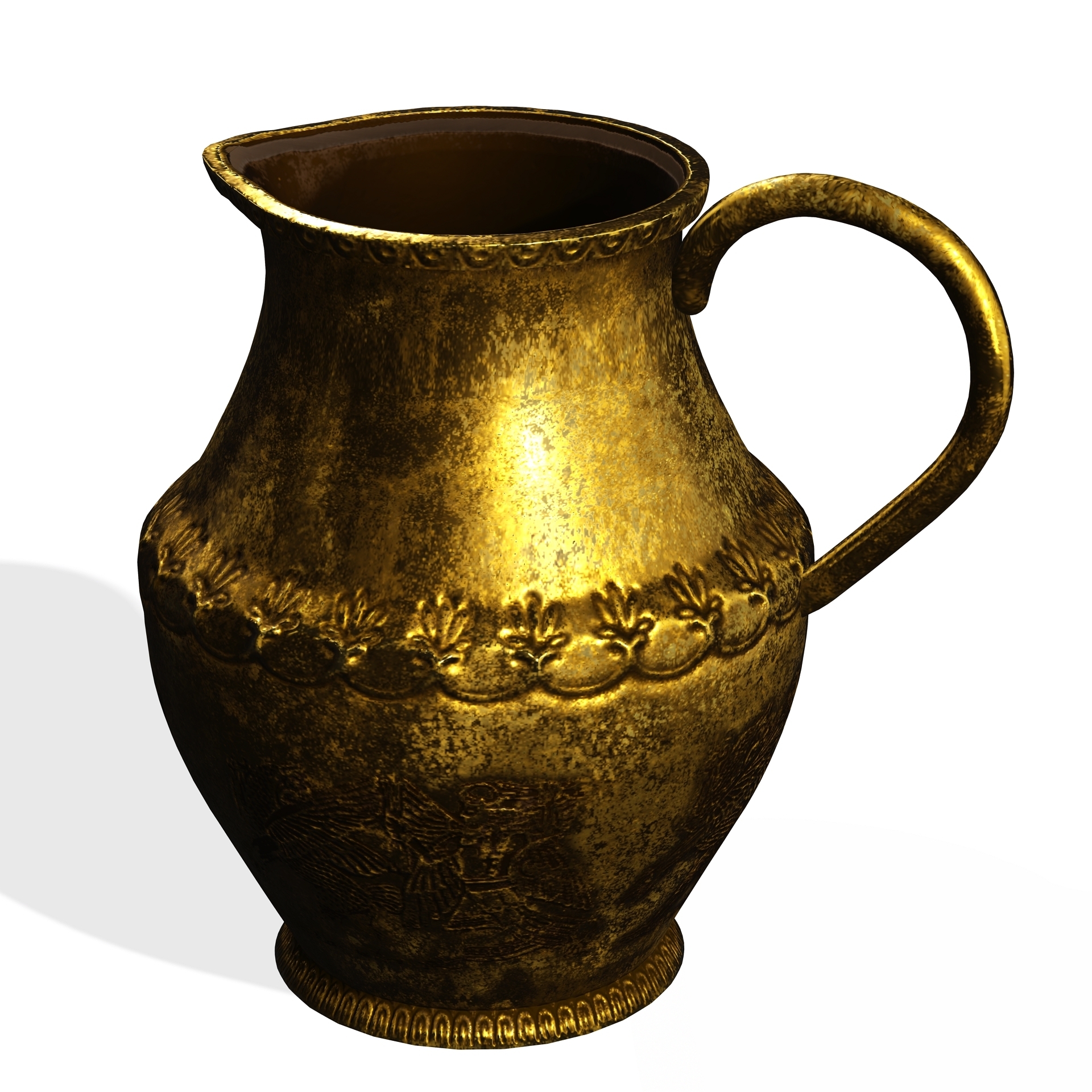 treasure chest cup - pirate gold trunk cave marine navigator bowl 3D print model - Mito3D