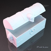 treasure chest skull yiixpe trunk games toy game re-entry supply car street figurines concept robot art black girls cute manga anime model telephone camping beach covid animal decoration 3d print model - Mito3D