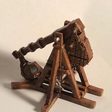 trebuchet Spiel Belagerungswaffen tabletop Waffe prop der Miniatur dungeons dragons dnd 3d print model - Mito3D