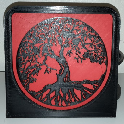 tree - arbre art 2dart 2d wall painting 3D print model - Mito3D