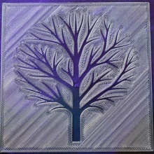 tree - stencil airbrushing 3d print model - Mito3D
