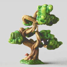 albero fantasy miniature bonzai 3d print model - Mito3D