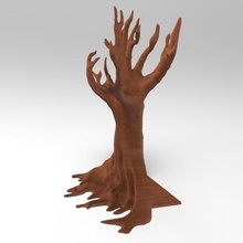 tree book end home polymakerchallenge bookend 3d print model - Mito3D