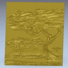 tree desert africa art 3d print model - Mito3D