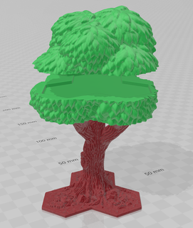 ağaç kasvetli çıkarılabilir altıgen üst masaüstü oyunlar oyun 3d print model - Mito3D
