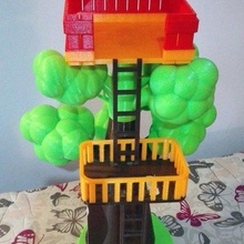 la casa del árbol juego de juguete el kit edificio 3d print model - Mito3D