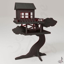 tree house art yiixpe sla bust ender decor sculpture toy decoration statue hut child games drill 3d print model - Mito3D