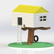 la maison de l'arbre jeu jouet modèle jeux 3d print model - Mito3D