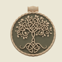tree life vol2 jewelry amulet lifestyle nature buda kylon pendant pendent suspension bracelet bangle band token pretty 3d print model - Mito3D