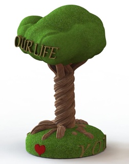 tree life adornment valentine's day 3d print model - Mito3D