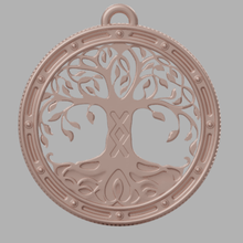 árbol de la vida joyería el colgante amuleto estilo naturaleza 3d print model - Mito3D