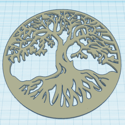 tree life art decoration wall symbol celtic 3D print model - Mito3D