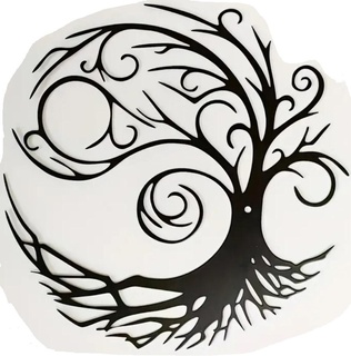 arbre vie 2 art mur tatouage 3d print model - Mito3D