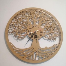 tree life clock laser cut 3d print model - Mito3D
