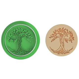 tree life cookie cutter eternal clay polymer necklace 3d print model - Mito3D