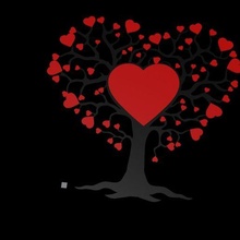 albero vita cuore of San Valentino giorno 3d print model - Mito3D