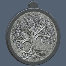 árvore da vida medalhão jóias o celtic folclore 3d print model - Mito3D