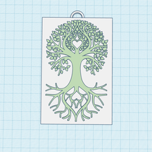tree life pendant printable sacred decoration spiritual wall art decor tag keychain fridge magnet 3d print model - Mito3D
