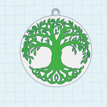 tree life pendant printable sacredtree decoration spiritual wall art decor tag keychain fridge magnet 3d print model - Mito3D