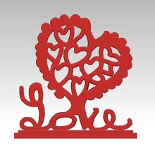 arbre l'amour Saint Valentin journée 3d print model - Mito3D