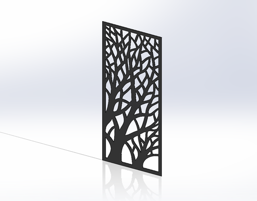 árbol mural 2 corte laser 3d impresora listo arte cuadro lowpoly 2d imagen 3d print model - Mito3D