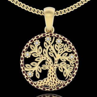 tree pendant Jewelry lux silver gold jewelry printable 3d model trend fashion design zbrush tiger 3d print model - Mito3D