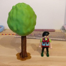 Baum playmobil Spiel Spielzeug 3d print model - Mito3D