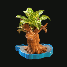 Baum geformt Topf 3d print model - Mito3D