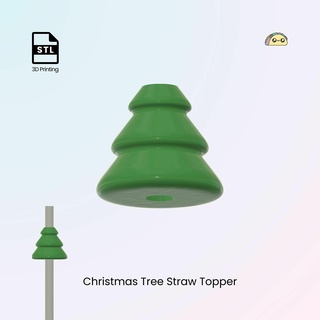 tree straw topper cover stanley cup christmas buddy gift tumblers 3 sizes Home tumbler accessories christman holiday decor drink 3d print model - Mito3D