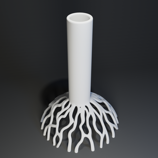tree stylish vase Home flower table top statue bottle abstract cute room water 3d print model - Mito3D