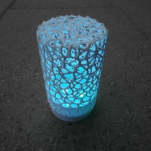 tree voronoi light rechargable art customizable customizer sculptures 3d print model - Mito3D