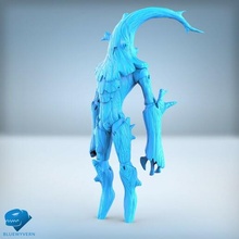 treeling guardião tampo mesa jogos miniatura fantasia brinquedo criatura personagem Bluewyvern 3d artista madeira plantar nação árvore 3d print model - Mito3D