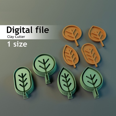 trees clay cutter polymer cookie cookiecutter claycutter polymerclaycutter cutters 3d print model - Mito3D