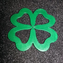 treffle saint patrick gadget clip pendant bookmark jewel clover 3d print model - Mito3D